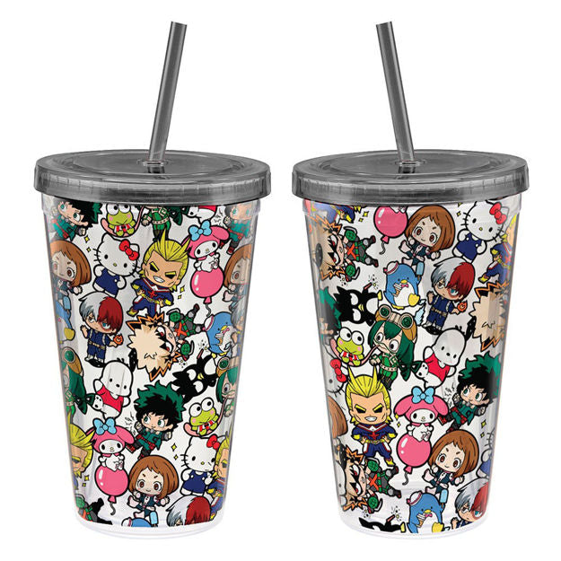 Bioworld My Hero Academia 16oz Acrylic Cup With Straw | Odin's Place