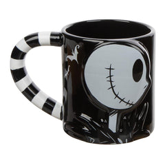 Bioworld The Nightmare Before Christmas Jack & Sally 20 oz. Sculpted Ceramic Mugs - Set of 2 | Odin's Place
