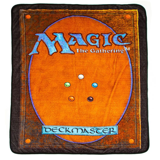Bioworld Magic the Gathering Card-back Fleece Throw | Odin's Place