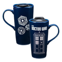 Bioworld Doctor Who Tardis Heat Reactive 20 oz. Ceramic Travel Mug | Odin's Place