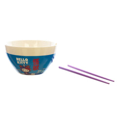 Hello Kitty Kaiju Ceramic Ramen Bowl with Chopsticks | Odin's Place