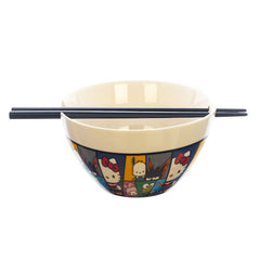 Bioworld My Hero Academia X Sanrio Ceramic Ramen Bowl with Chopsticks | Odin's Place