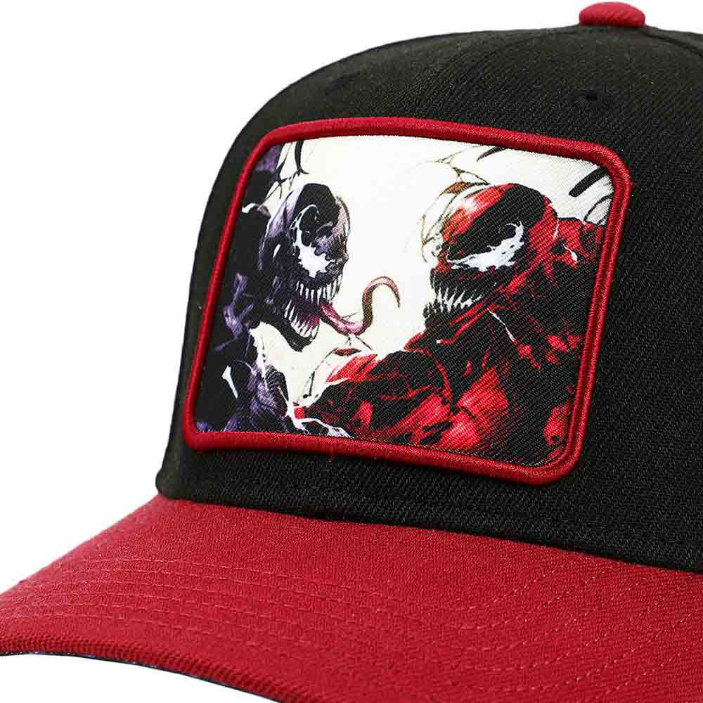 Bioworld Marvel Venom vs. Carnage Sublimated Patch Pre-Curved Snapback | Odin's Place