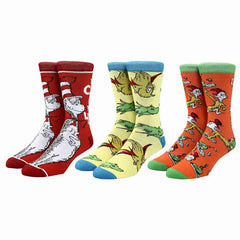 Bioworld Dr. Seuss 3 Pair Crew Socks | Odin's Place