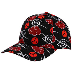 Bioworld Naruto Akatsuki Cloud & Anti-leaf Village Sublimated Curved Bill Snapback | Odin's Place