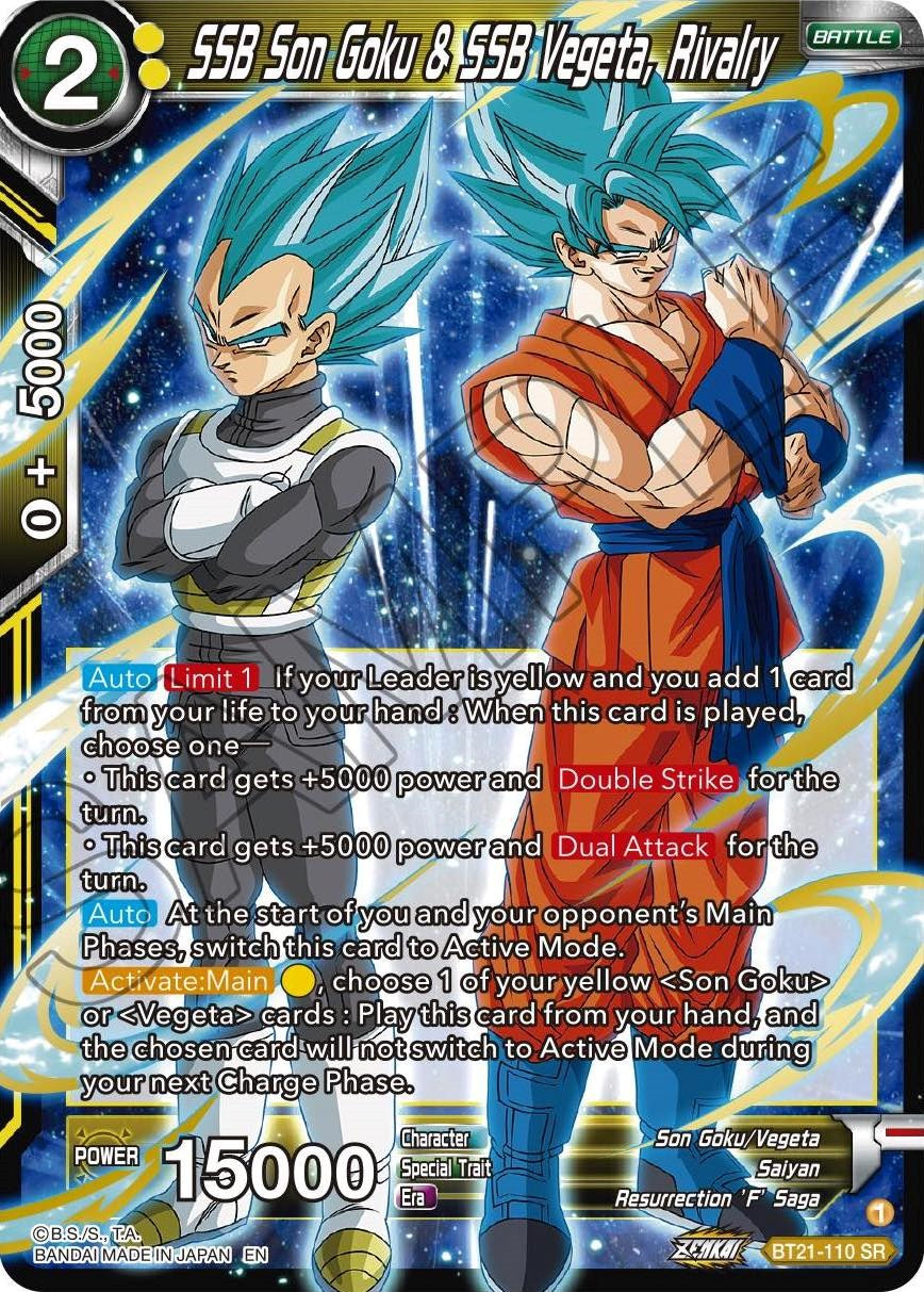 SSB Son Goku & SSB Vegeta, Rivalry (BT21-110) [Wild Resurgence] | Odin's Place