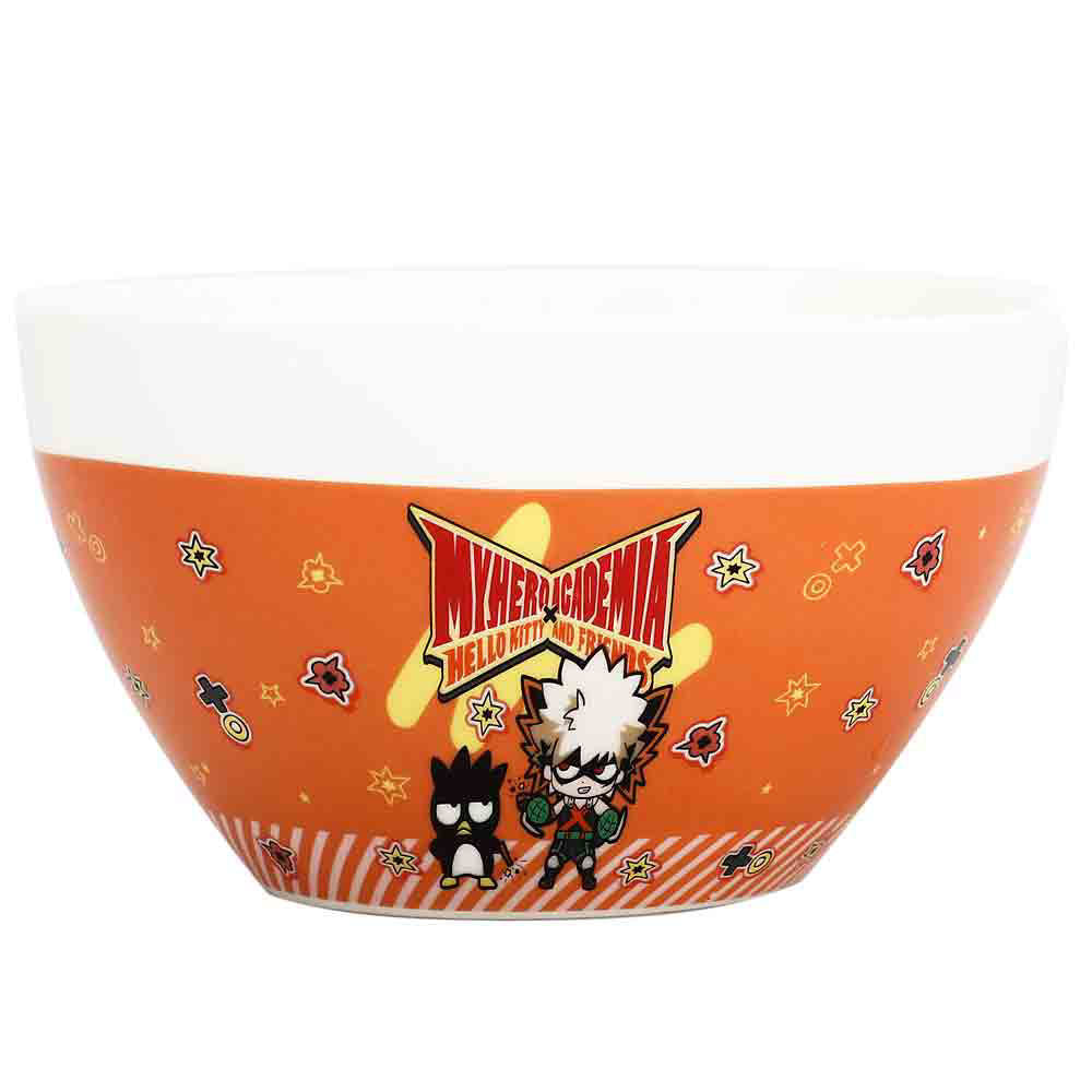 Bioworld Sanrio X My Hero Academia Badtz & Maru Ceramic Ramen Bowl with Chopsticks | Odin's Place