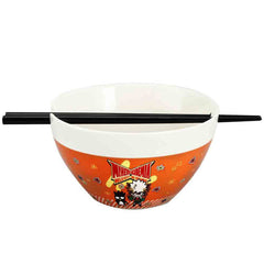 Bioworld Sanrio X My Hero Academia Badtz & Maru Ceramic Ramen Bowl with Chopsticks | Odin's Place