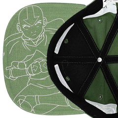 Bioworld Avatar The Last Airbender Elemental Symbols Flat Bill Snapback | Odin's Place