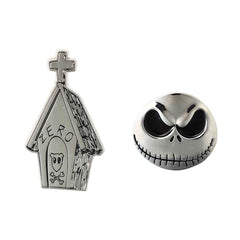 Bioworld The Nightmare Before Christmas Master of Fright Lapel Pins & Lanyard Coffin Box Set | Odin's Place