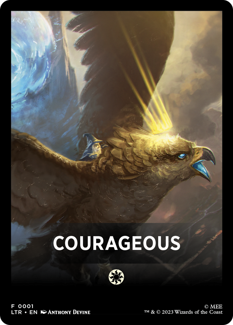 Courageous Theme Card [The Lord of the Rings: Tales of Middle-Earth Tokens] | Odin's Place