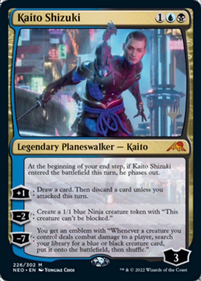 Kaito Shizuki (Promo Pack) [Kamigawa: Neon Dynasty Promos] | Odin's Place