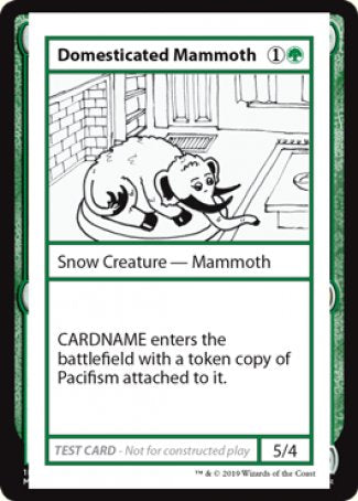 Domesticated Mammoth (2021 Edition) [Mystery Booster Playtest Cards] | Odin's Place