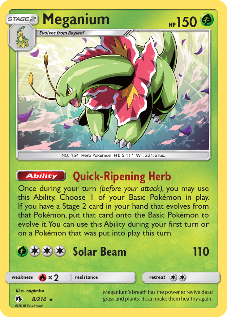 Meganium (8/214) [Sun & Moon: Lost Thunder] | Odin's Place