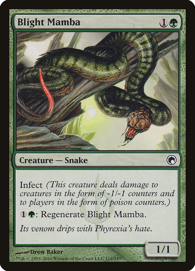 Blight Mamba (112) [Scars of Mirrodin] | Odin's Place