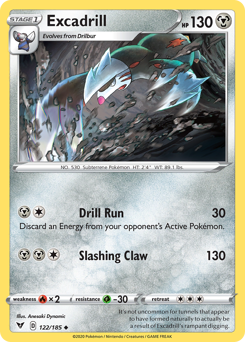 Excadrill (122/185) [Sword & Shield: Vivid Voltage] | Odin's Place