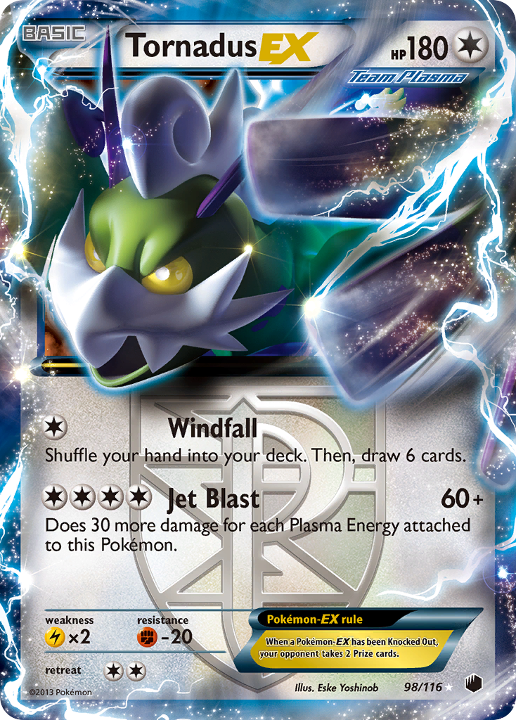 Tornadus EX (98/116) [Black & White: Plasma Freeze] | Odin's Place
