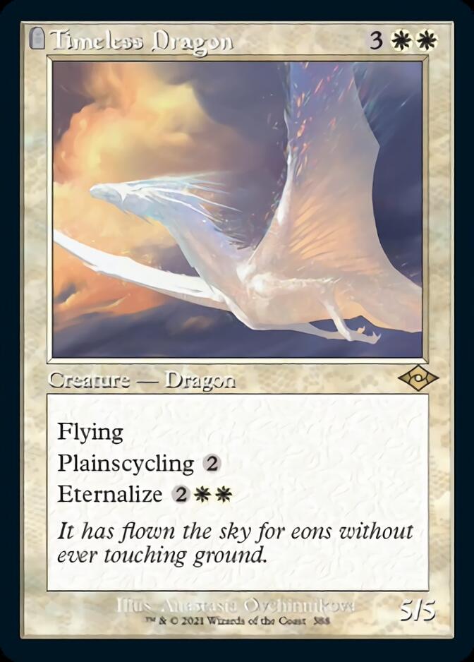 Timeless Dragon (Retro Foil Etched) [Modern Horizons 2] | Odin's Place