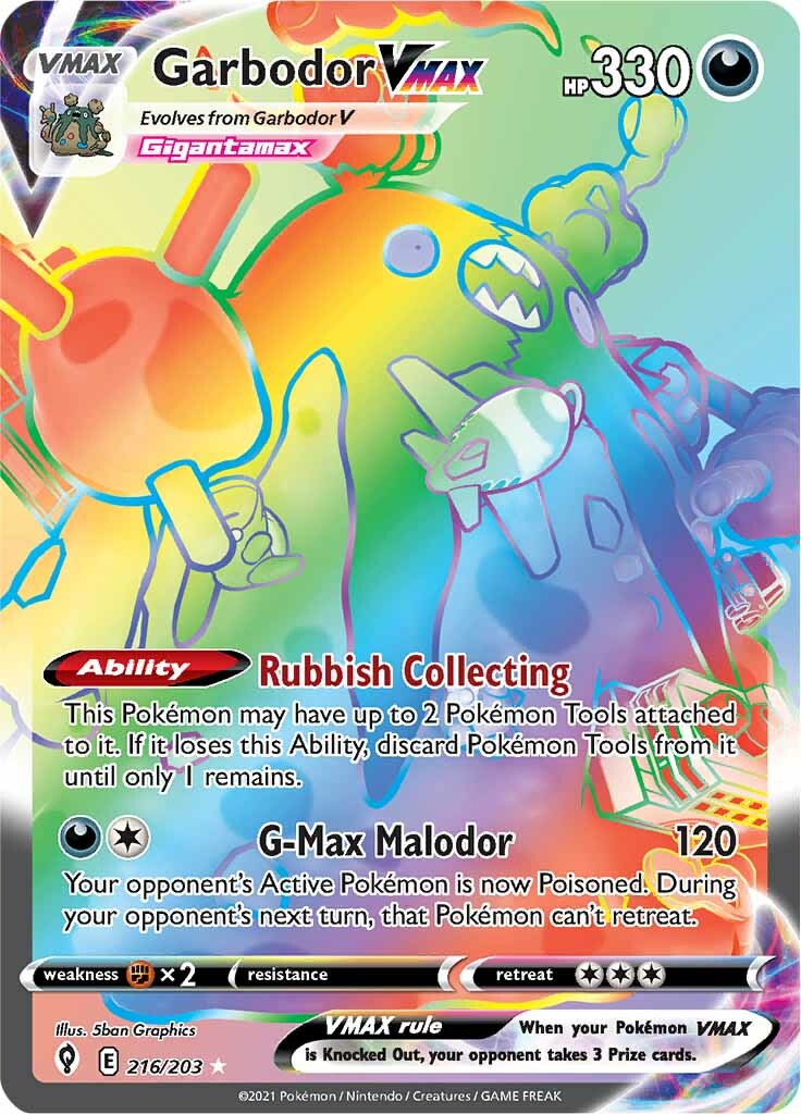Garbodor VMAX (216/203) [Sword & Shield: Evolving Skies] | Odin's Place