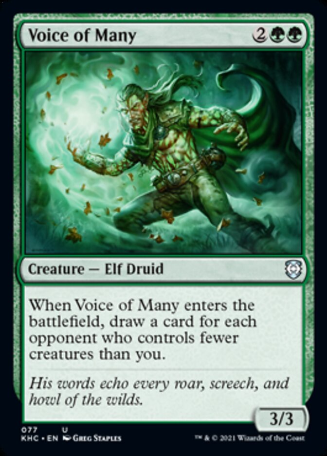 Voice of Many [Kaldheim Commander] | Odin's Place