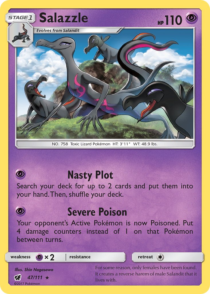 Salazzle (47/111) (Theme Deck Exclusive) [Sun & Moon: Crimson Invasion] | Odin's Place