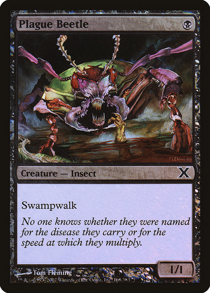 Plague Beetle (Premium Foil) [Tenth Edition] | Odin's Place