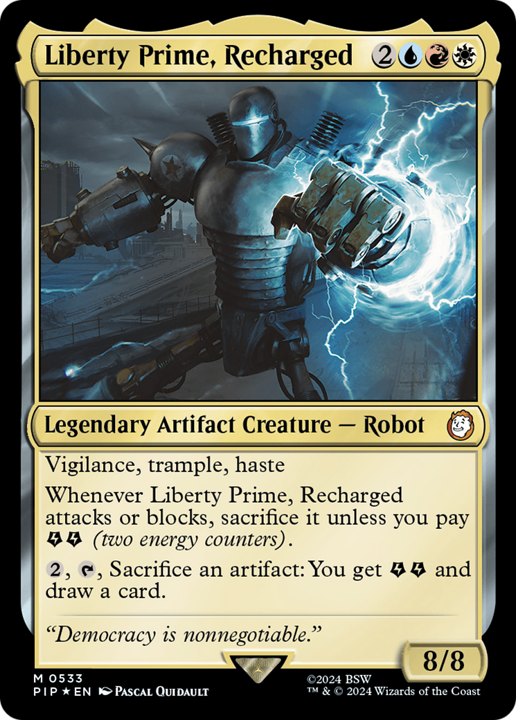 Liberty Prime, Recharged (Surge Foil) [Fallout] | Odin's Place