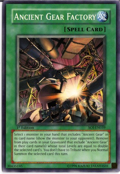 Ancient Gear Factory [SOI-EN039] Common | Odin's Place
