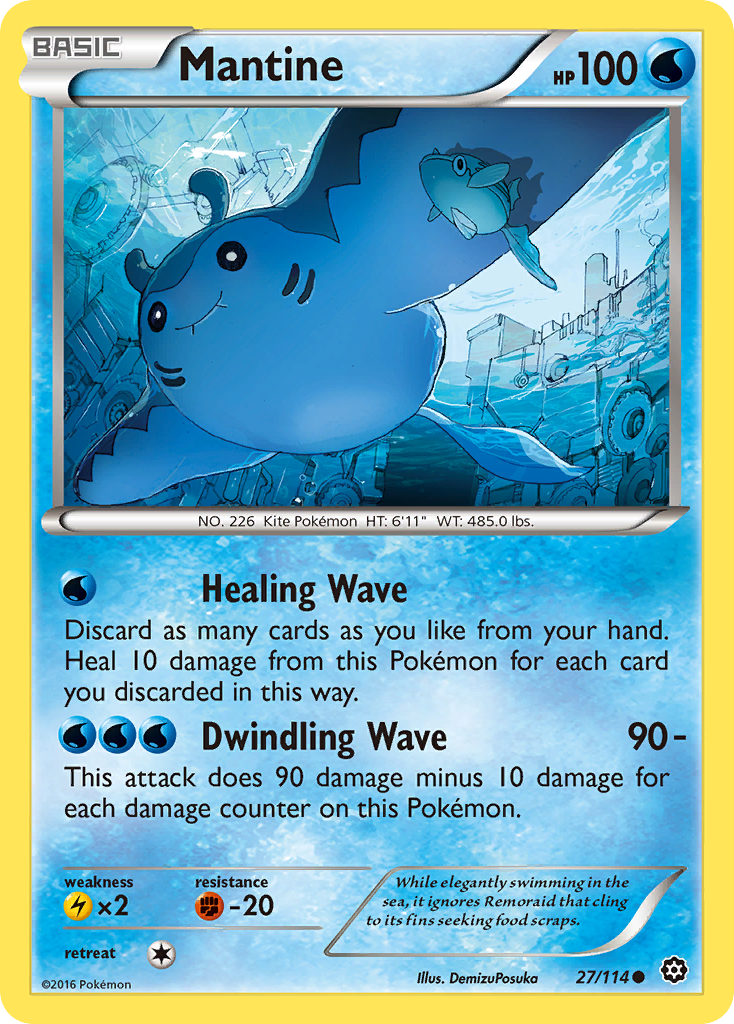 Mantine (27/114) [XY: Steam Siege] | Odin's Place