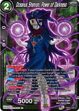 Oceanus Shenron, Power of Darkness (BT14-136) [Cross Spirits] | Odin's Place
