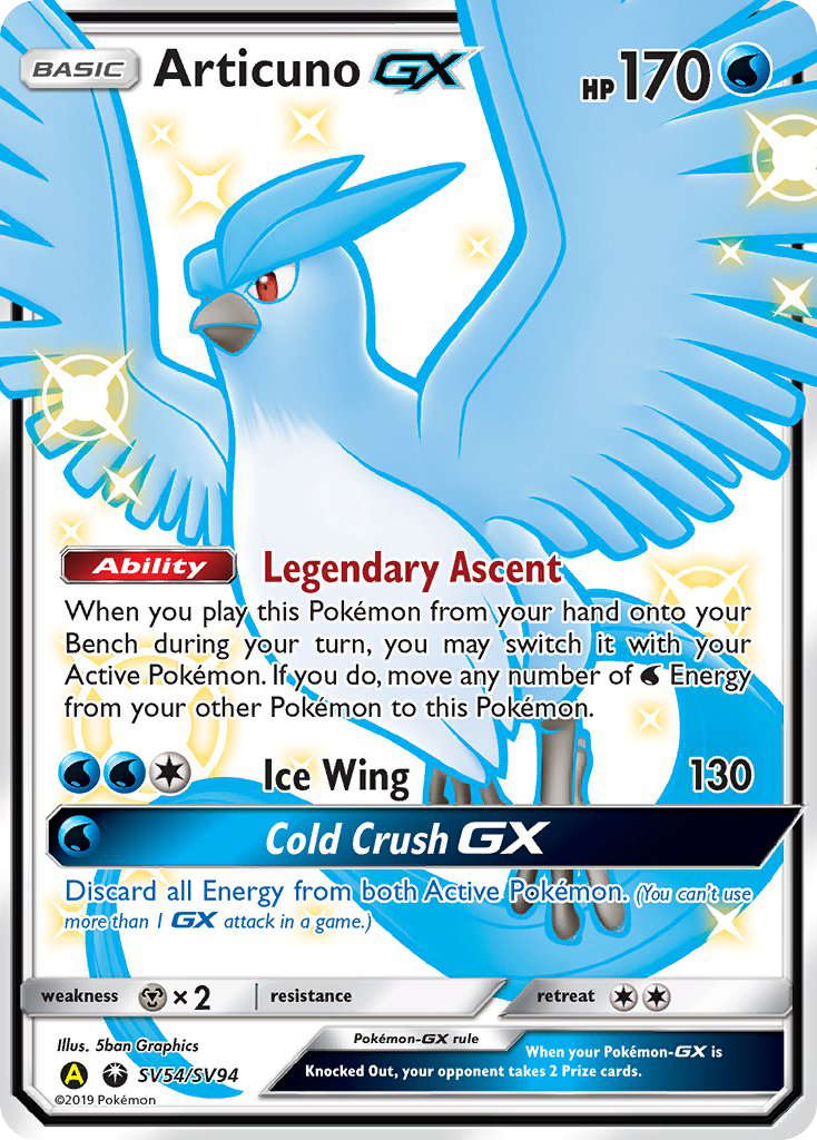 Articuno GX (SV54/SV94) [Sun & Moon: Hidden Fates - Shiny Vault] | Odin's Place