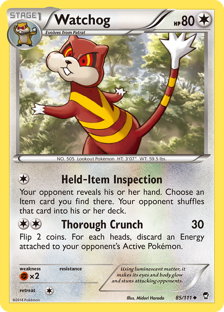 Watchog (85/111) [XY: Furious Fists] | Odin's Place