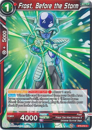 Frost, Before the Storm (BT9-016) [Universal Onslaught] | Odin's Place