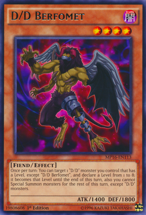 D/D Berfomet [MP16-EN113] Rare | Odin's Place