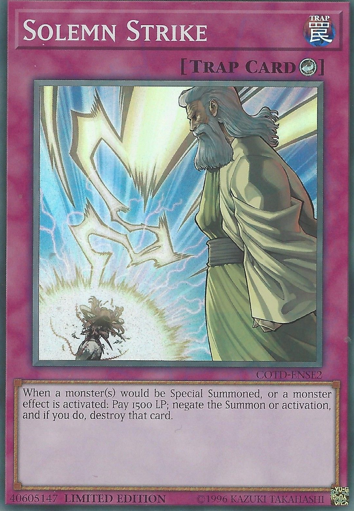 Solemn Strike [COTD-ENSE2] Super Rare | Odin's Place