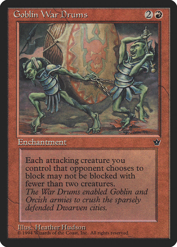 Goblin War Drums (Heather Hudson) [Fallen Empires] | Odin's Place