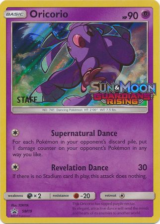 Oricorio (SM19) (Staff Prerelease Promo) [Sun & Moon: Black Star Promos] | Odin's Place