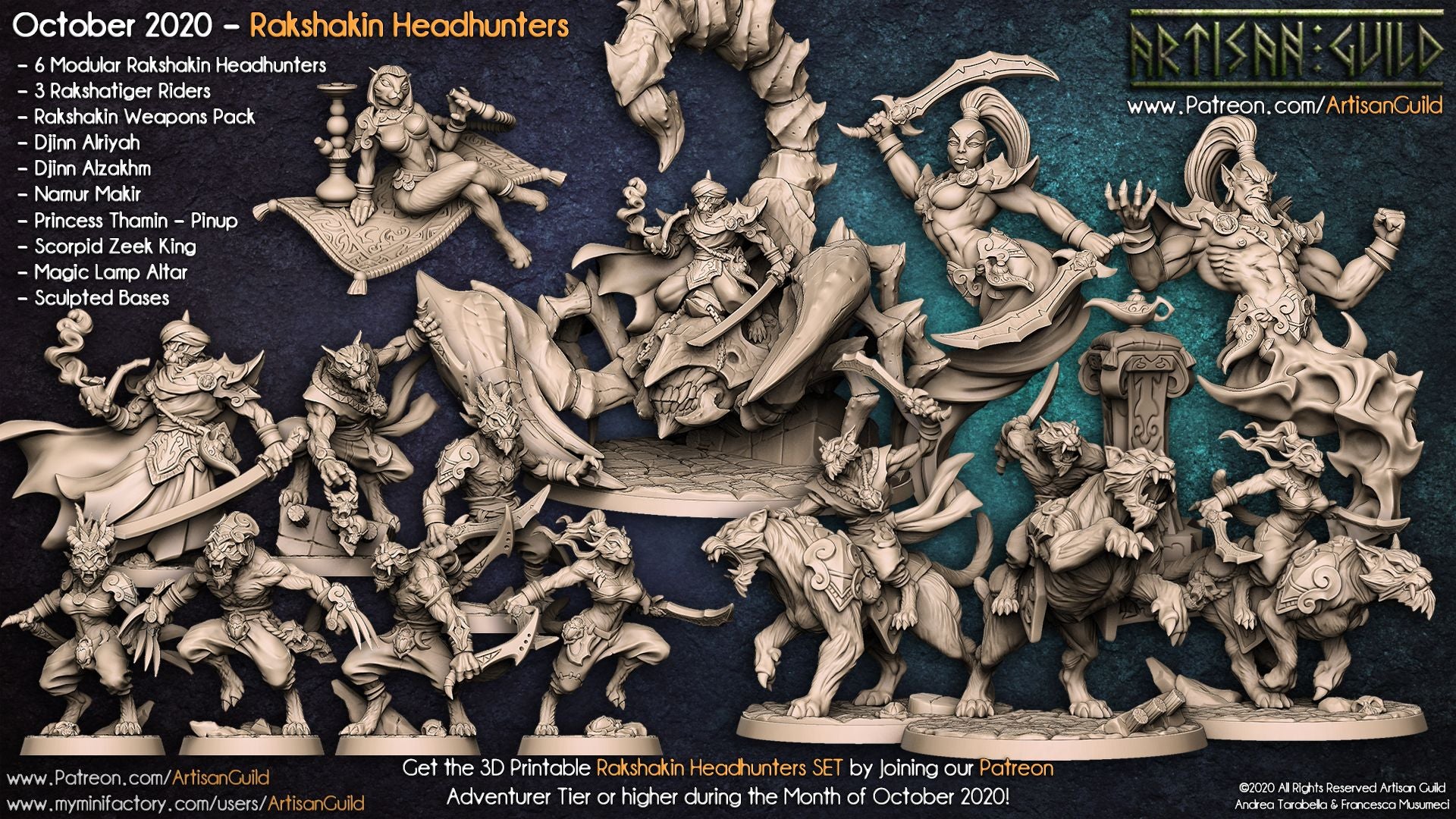 Dragon's Lair Printed Mini: Rakshakin Headhunters | Odin's Place