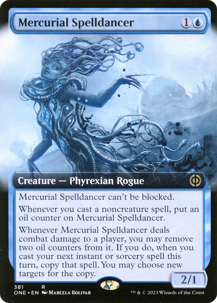 Mercurial Spelldancer (Extended Art) [Phyrexia: All Will Be One] | Odin's Place