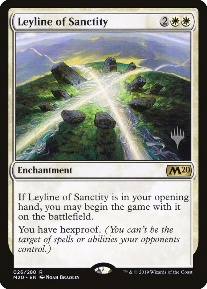 Leyline of Sanctity (Promo Pack) [Core Set 2020 Promos] | Odin's Place