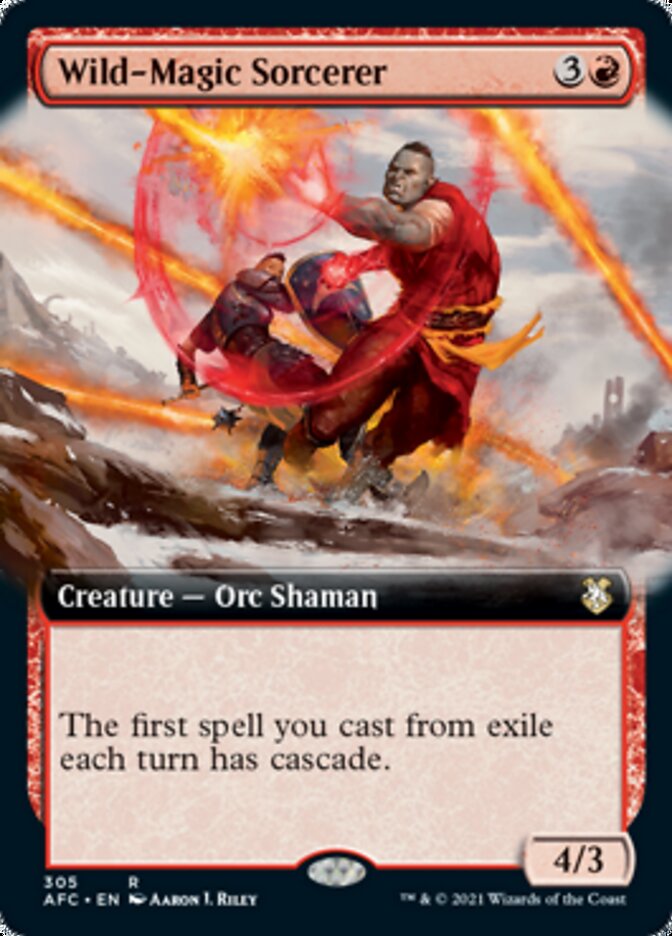 Wild-Magic Sorcerer (Extended Art) [Dungeons & Dragons: Adventures in the Forgotten Realms Commander] | Odin's Place