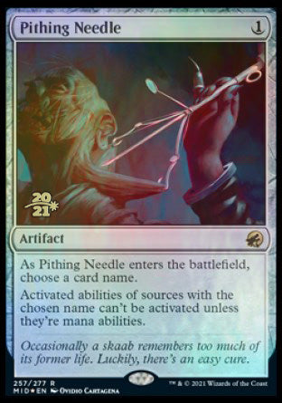 Pithing Needle [Innistrad: Midnight Hunt Prerelease Promos] | Odin's Place