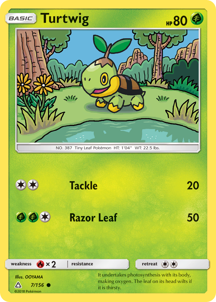 Turtwig (7/156) [Sun & Moon: Ultra Prism] | Odin's Place