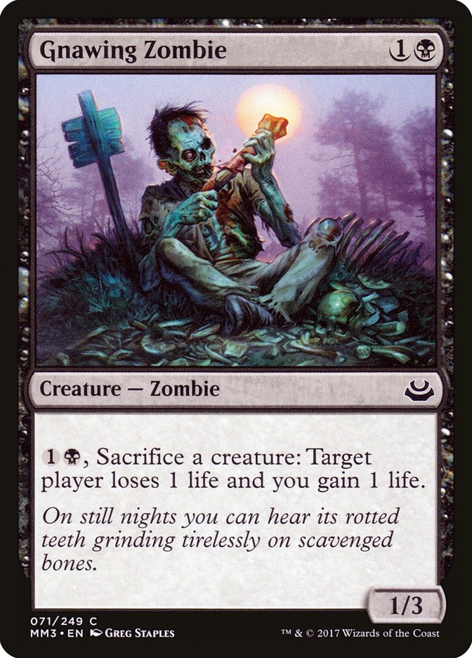 Gnawing Zombie (71) [Modern Masters 2017] | Odin's Place