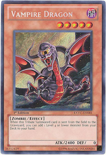 Vampire Dragon [EXVC-EN081] Secret Rare | Odin's Place