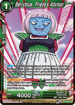 Berryblue, Frieza's Advisor (Uncommon) (BT13-080) [Supreme Rivalry] | Odin's Place