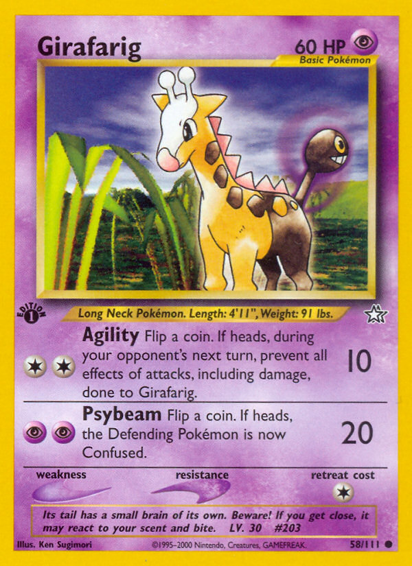 Girafarig (58/111) [Neo Genesis 1st Edition] | Odin's Place