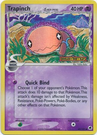 Trapinch (69/101) (Delta Species) (Stamped) [EX: Dragon Frontiers] | Odin's Place