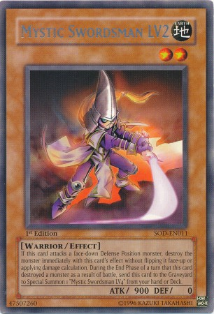 Mystic Swordsman LV2 [SOD-EN011] Rare | Odin's Place