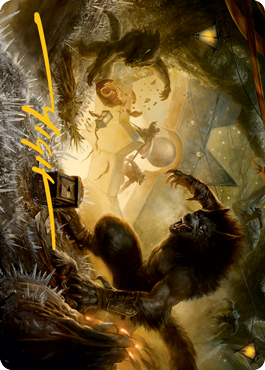 Storm the Festival Art Card (Gold-Stamped Signature) [Innistrad: Midnight Hunt Art Series] | Odin's Place